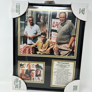 Legends Never Die The Soprano's - Framed Photo Collage Decor - 12"x15" New